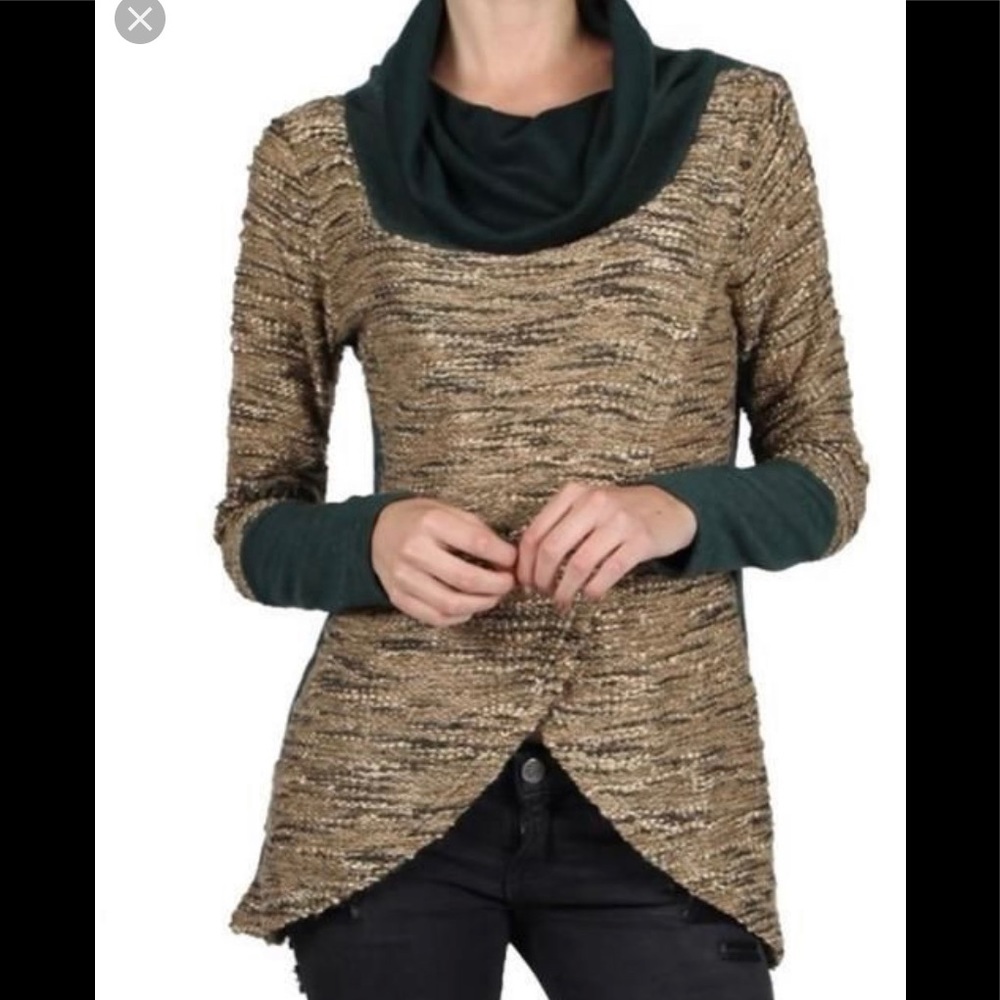 a'reve cowl neck sweater size L